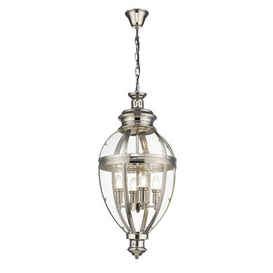 Victoria 4 Bulbs Ceiling Pendant Light In Nickel