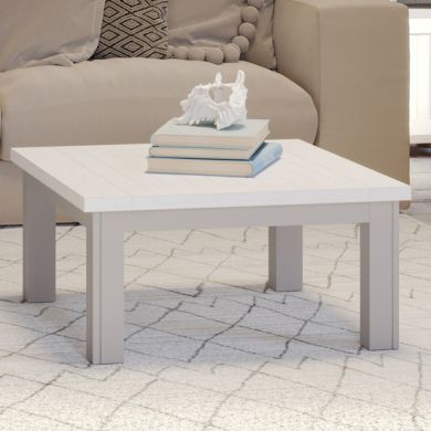 GreyStone Wooden Square Coffee Table In Grey