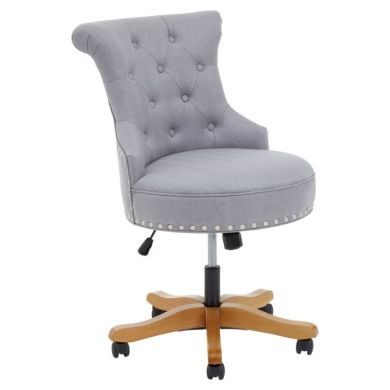 Watford Fabric Upholstered Home And Office Chair In Grey