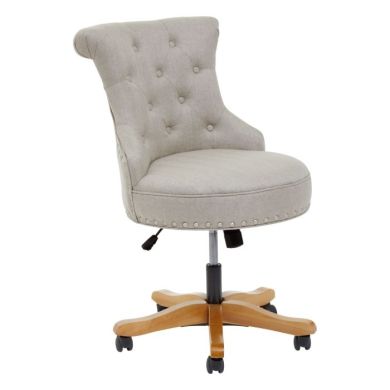 Watford Fabric Upholstered Home And Office Chair In Natural