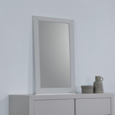 Wilmot Dressing Mirror In Grey Wooden Frame