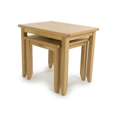 Madrid Wooden Nest Of 2 Tables In Oak