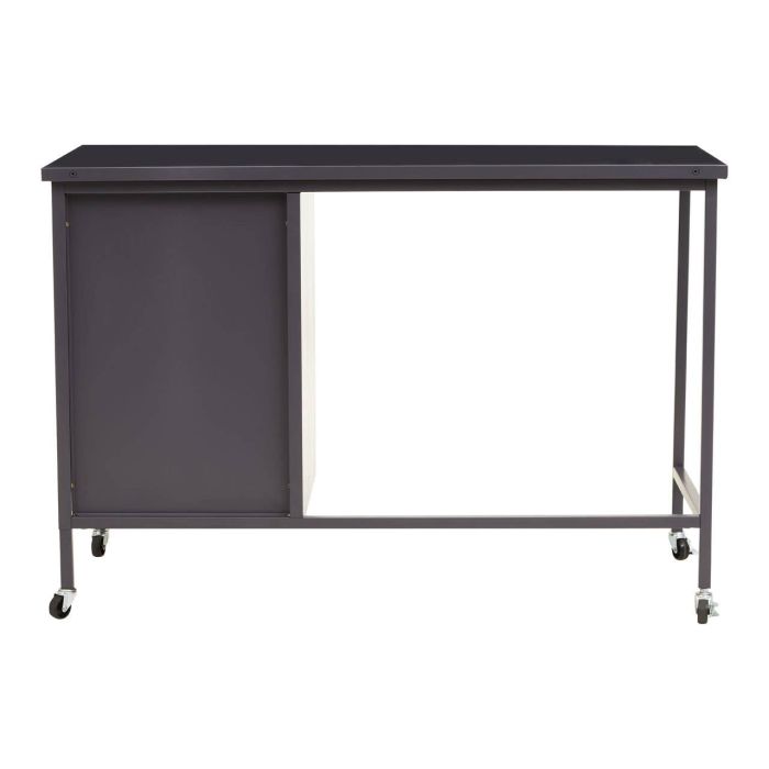 Grey metal desk discount