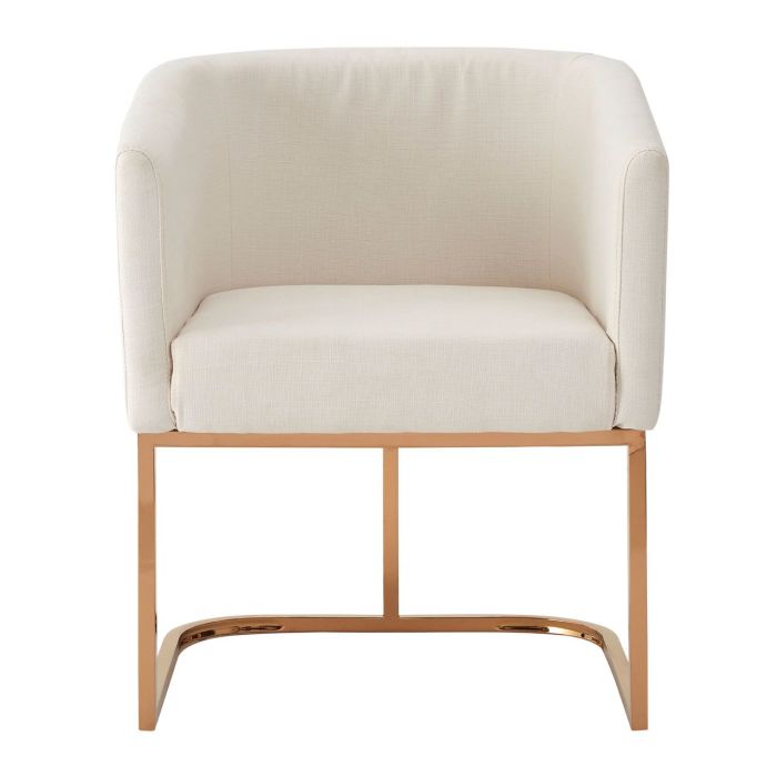 Rose gold and white chair outlet