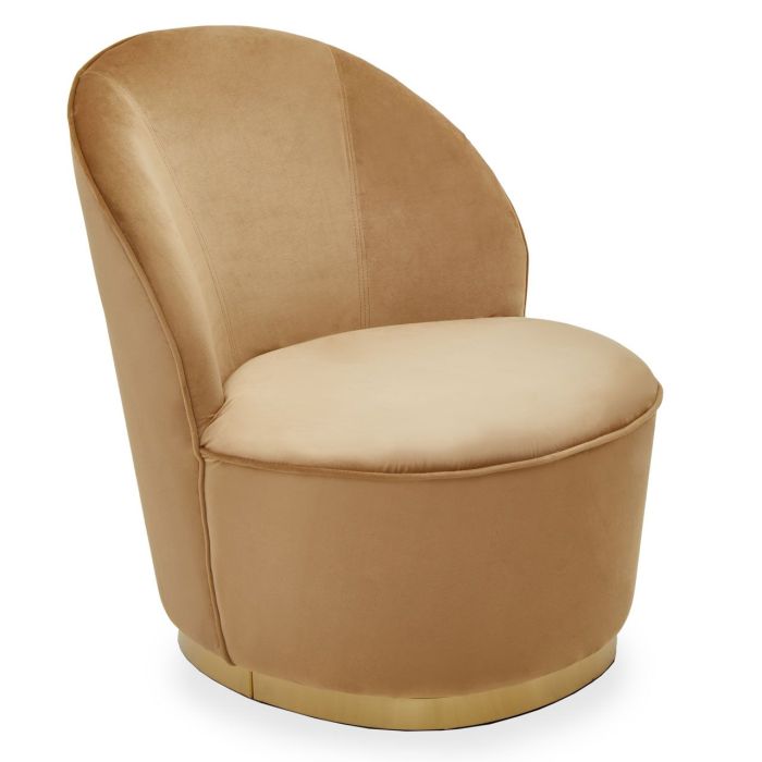 Beige swivel deals accent chair