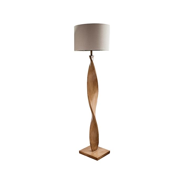 Oak floor store lamp base