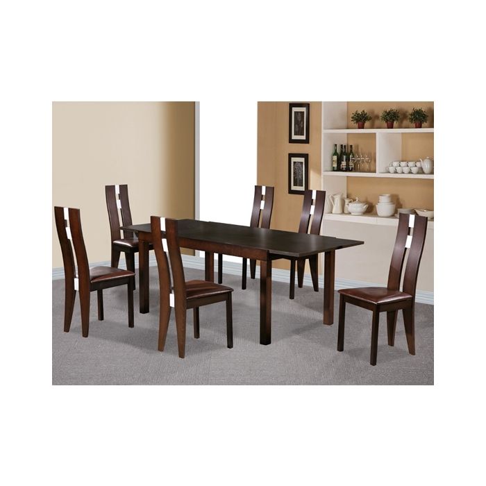 Beech dining table and 6 chairs deals
