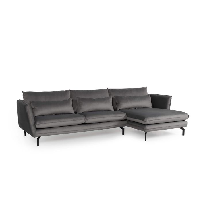 Corner sofa metal on sale legs