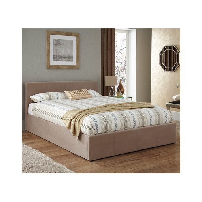 King bed upholstered on sale with storage