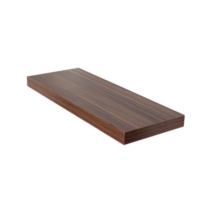 Hudson Medium Wooden Box Wall Shelf In Walnut