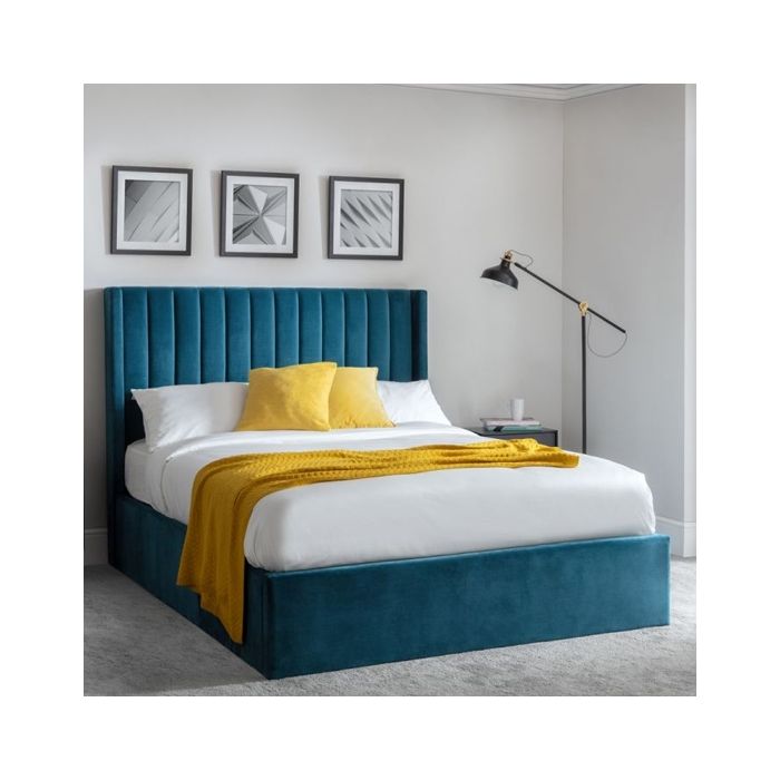 Teal king cheap bed frame