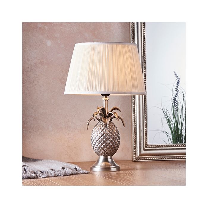 White pineapple sales table lamp