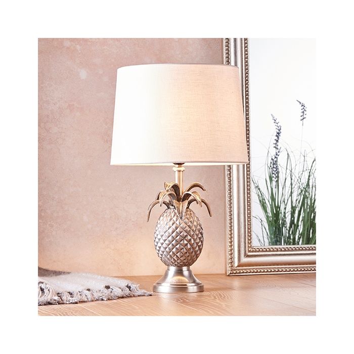 Rose gold top pineapple lamp