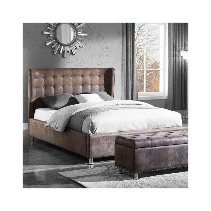 Valencia greyish beige discount king platform bed