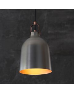 Lazenby Metal Ceiling Pendant Light In Aged Pewter