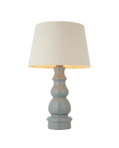 Provence 16 Inch Ivory Tapered Shade Table Lamp With Cici Ceramic Base