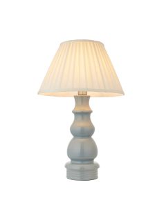 Provence 16 Inch Cream Tapered Shade Table Lamp With Carla Ceramic Base