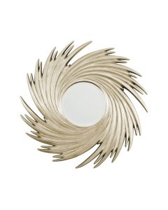 Chiyoka Sunburst Wall Bedroom Mirror In Champagne