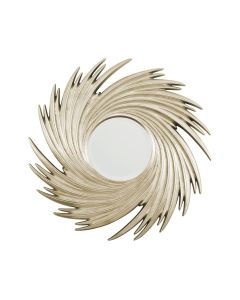 Chiyoka Sunburst Wall Bedroom Mirror In Champagne