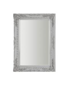 Cavalli Wall Bedroom Mirror In Weathered Silver Wooden Frame