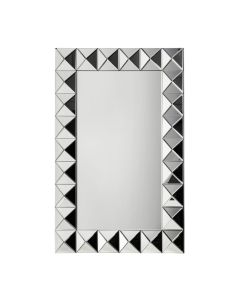 Wikera Wall Bedroom Mirror In 3D Effect With Bevelled Edges