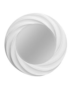 Mattise Round Wall Bedroom Mirror In White