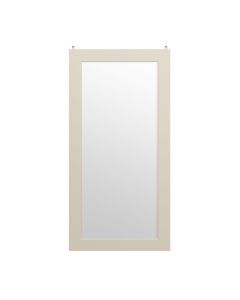 Sorrento Wall Bedroom Mirror In Ivory Wooden Frame