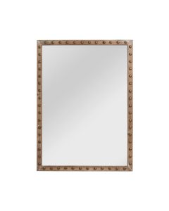 Tribeca Wall Bedroom Mirror In Natural Fir Wood Frame
