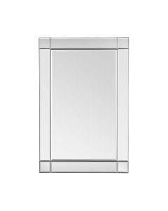 Hangs Wall Bedroom Mirror In Silver Bevelled Edge