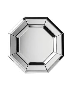 Newell Octagonal Wall Bedroom Mirror In Silver