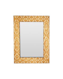 Damask Byzantine Style Wall Bedroom Mirror In Antique effect