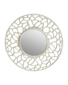 Templar Wall Bedroom Mirror In Silver Frame Fusion Effect