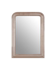 Gaia Neoclassical Design Wall Bedroom Mirror In Silver