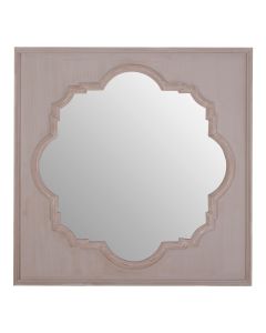 Gladys Exotic Design Wall Bedroom Mirror In Fossil Grey
