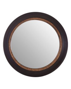 Gwen Convex Surface Wall Bedroom Mirror In Black