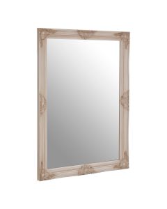 Antonio Wall Bedroom Mirror In Off White Wooden Frame