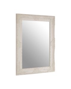 Como Rectangular Wall Bedroom Mirror In White