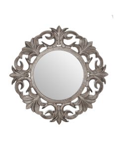 Angelical Aesthetic Wall Bedroom Mirror In Antique Silver Distressed Frame
