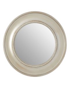 Chiyoka Rounded Wall Bedroom Mirror In Champagne