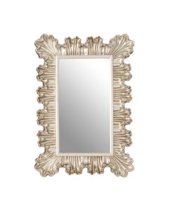 Chiyoka Clamshell Design Wall Bedroom Mirror In Champagne