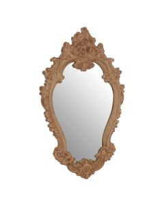 Ascot Rococo Design Wall Bedroom Mirror In Antique Brown