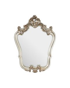 Chiyoka Rose Crest Wall Bedroom Mirror In Champagne