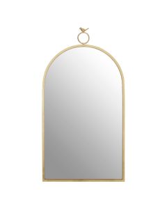 Farran Bird Top Wall Bedroom Mirror In Champagne