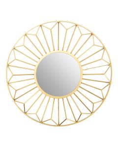 Farran Petal Wall Bedroom Mirror In Champagne