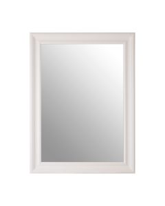 Zelma Wall Bedroom Mirror In Chic White Wooden Frame
