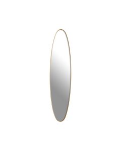 Torino Large Oval Wall Mirror With Gold Frame
