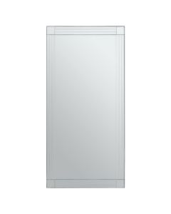 Sana Rectangular Wall Mirror With Linear Detail