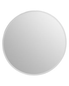 Sana Large Round Wall Mirror With Wooden Frame