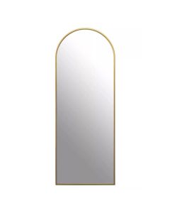 Avento Tall Wall Mirror In Gold Iron Frame