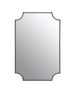 Avento Inverted Corners Wall Mirror In Black